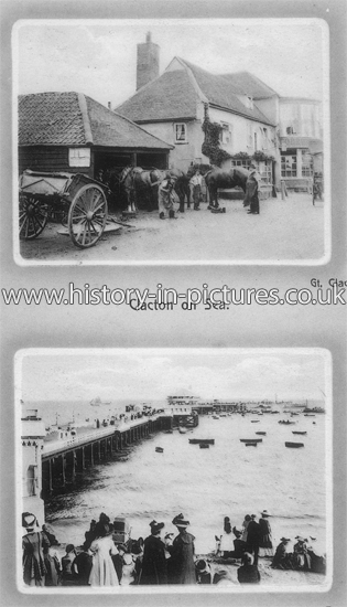 2 Views of Clacton, Essex.  c.1913